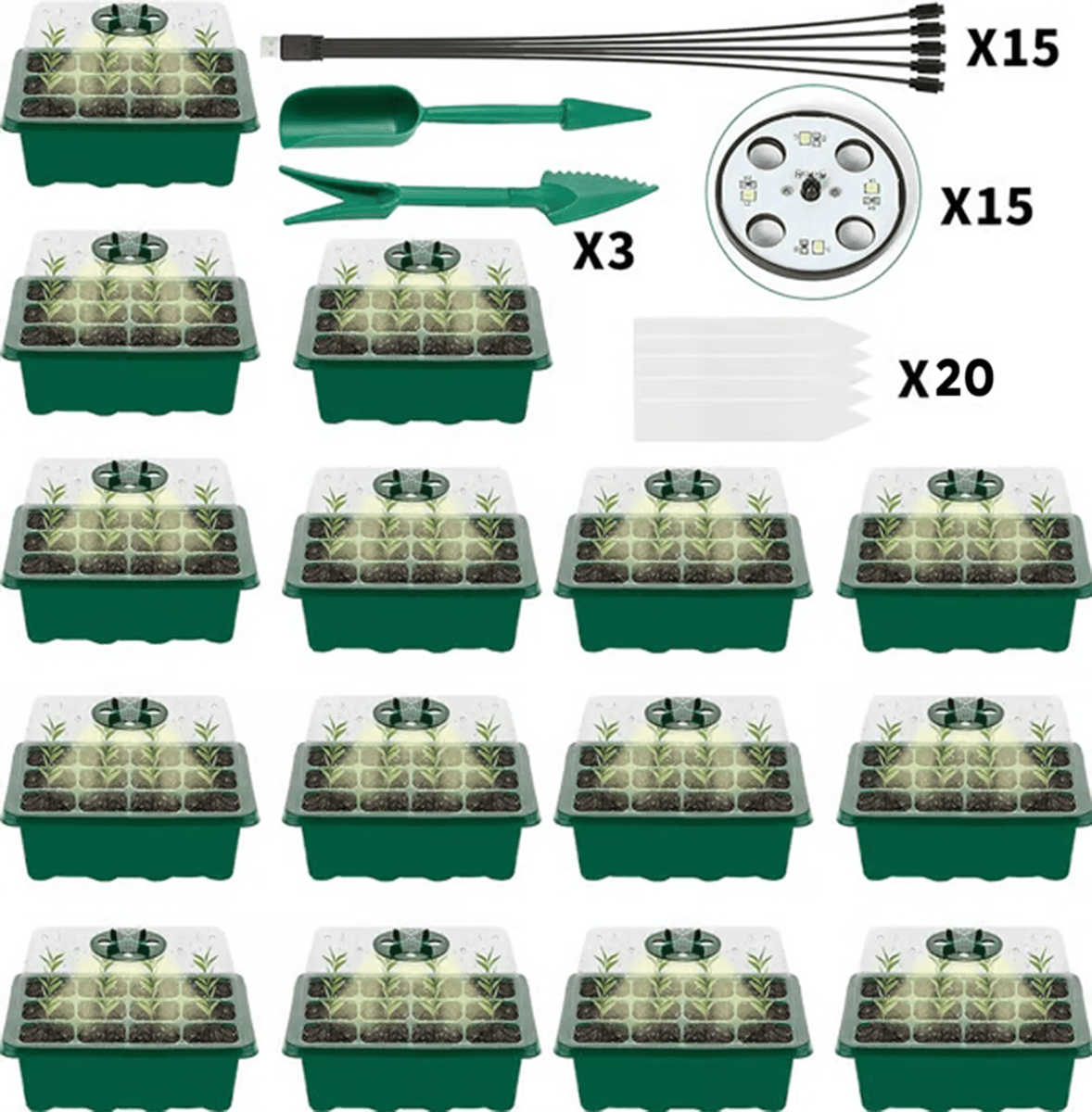 Adjustable Humidity Seed Starter Trays