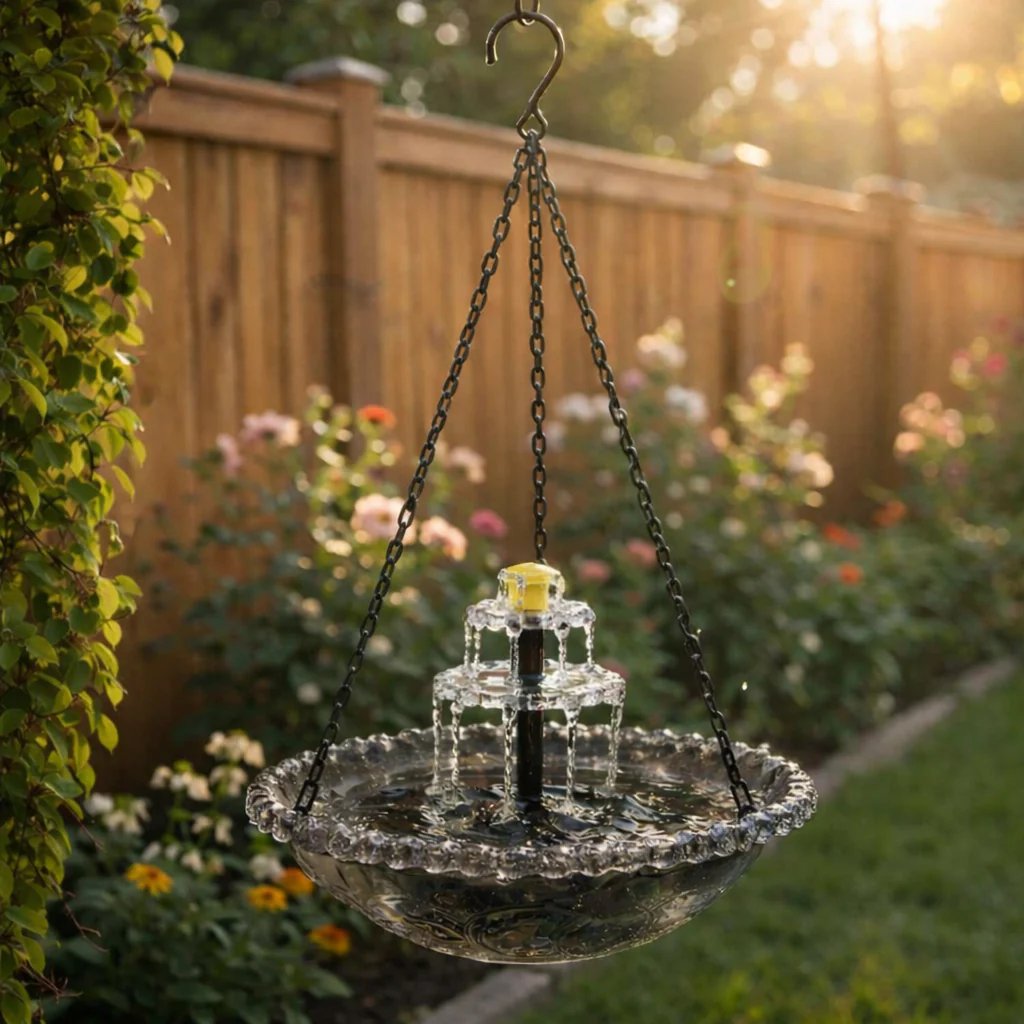 🌞Solar Cascade Hanging Bird Bath Fountain🐦️