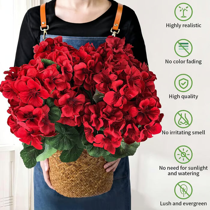 🔥LAST DAY 49% OFF - Artificial Geranium Flowers For Outdoors