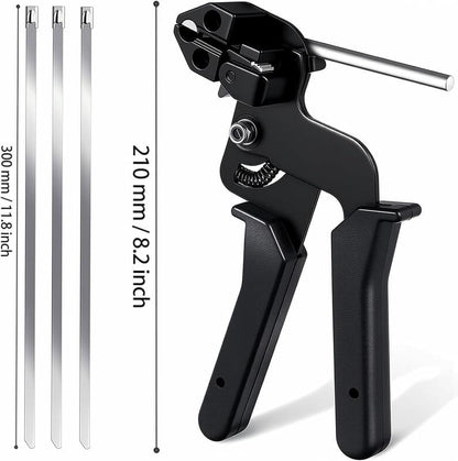 🔥 304 Stainless Steel Zip Tie Kit | 4X Stronger Than Plastic | 49% OFF Pro Tool!