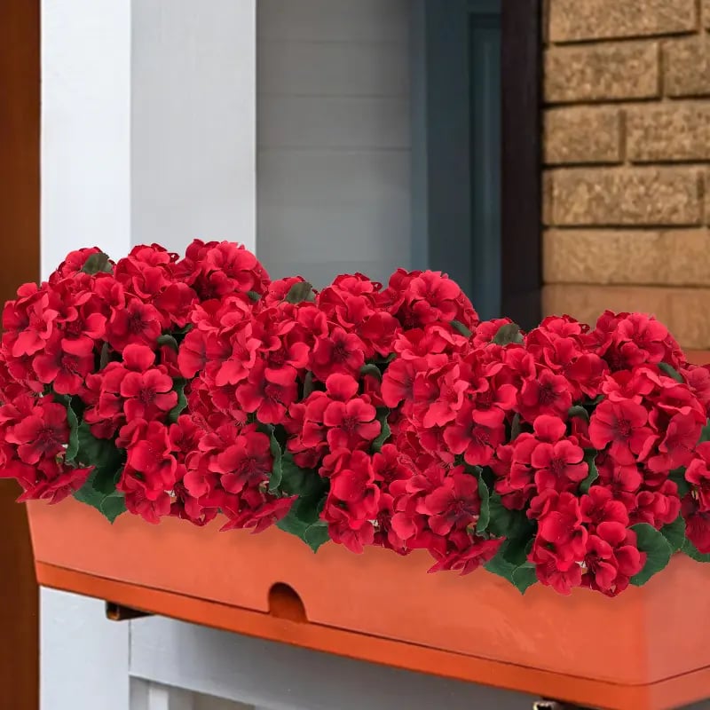🔥LAST DAY 49% OFF - Artificial Geranium Flowers For Outdoors