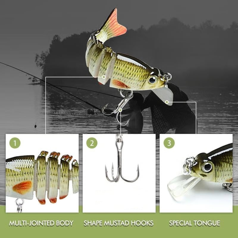 2'' Lifelike Fishing Lures for Freshwater and Saltwate