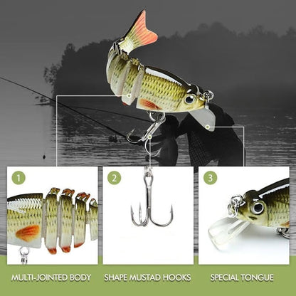 2'' Lifelike Fishing Lures for Freshwater and Saltwate