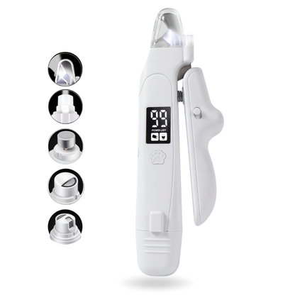 2-in-1 LED Pet Nail Clipper & Grinder for Cats & Dogs