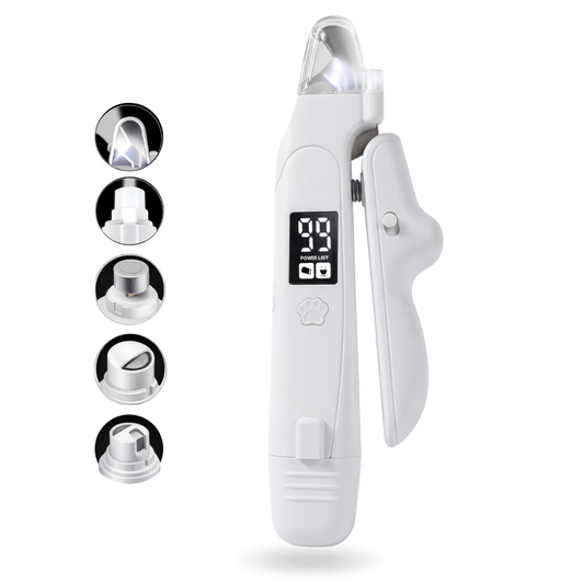 2-in-1 LED Pet Nail Clipper & Grinder for Cats & Dogs