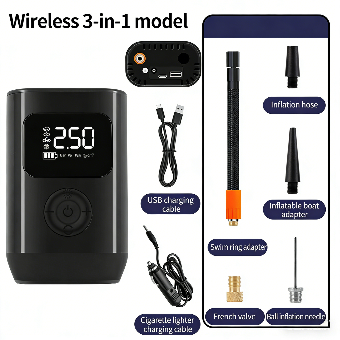 ✨Multi-functional Portable Air Compressor