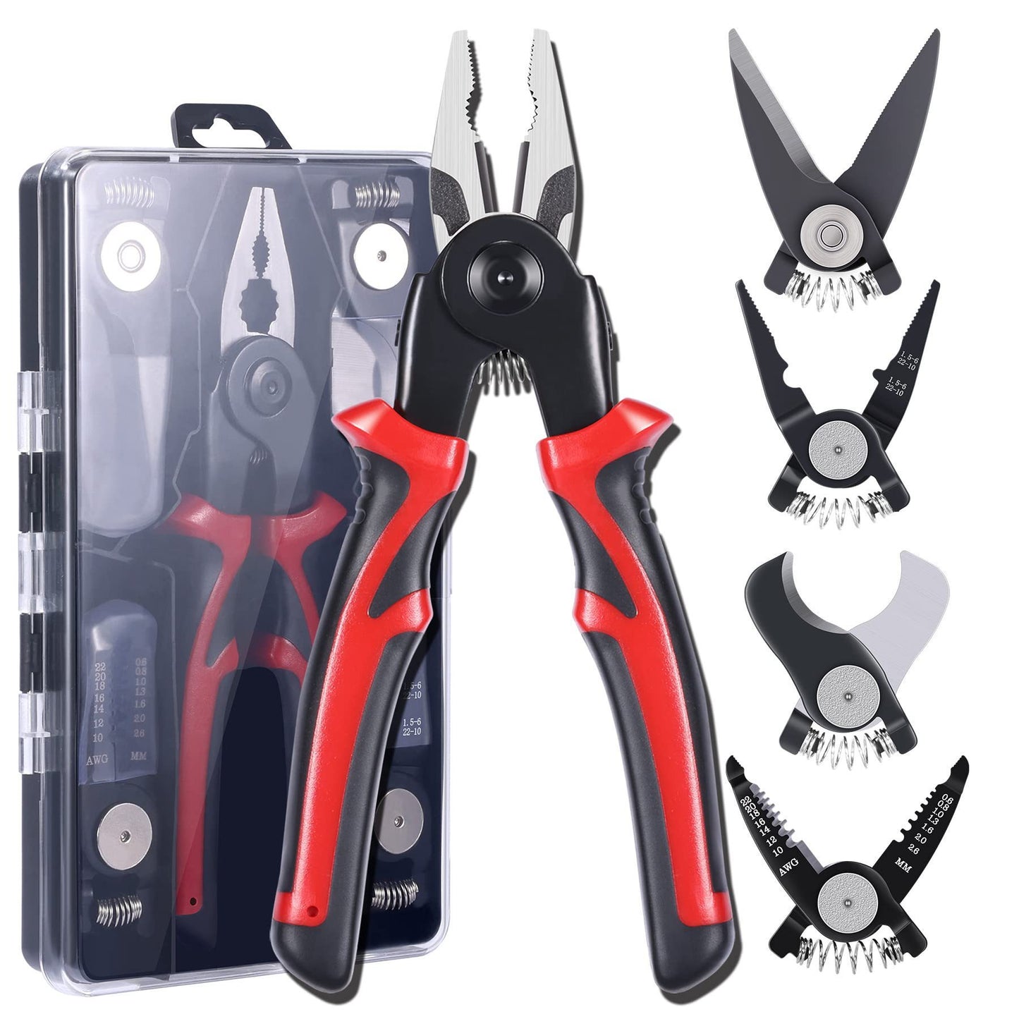 🛠️ 5-in-1 Interchangeable Pliers Tool Set