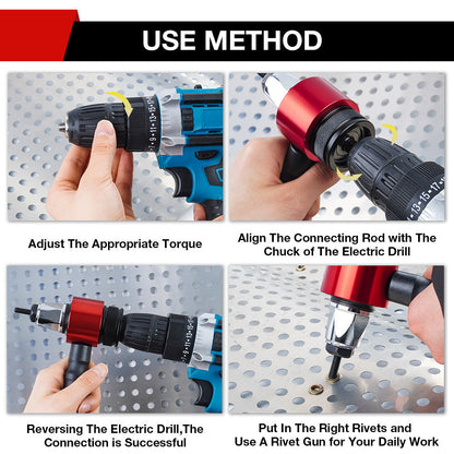 M3-M8 Electric Rivet Gun Adapter Kit-Free Shipping💯