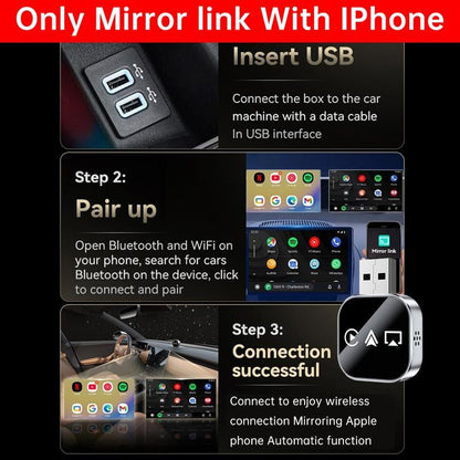 🔥2026 Upgrade 3 in 1 Wireless Carplay Mirror Link Adapter