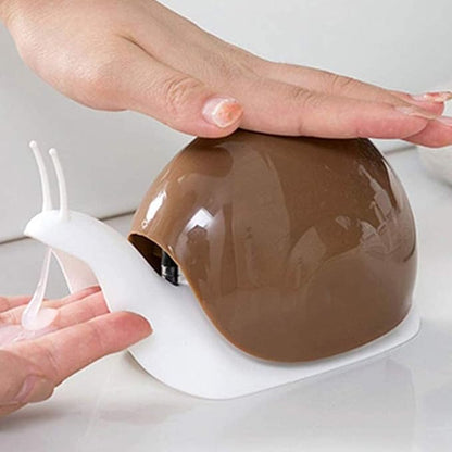 Creative snail-shaped hand sanitizer lotion is packaged in bottles