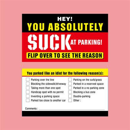 You Parked Like an Id10t Cards (100 cards)
