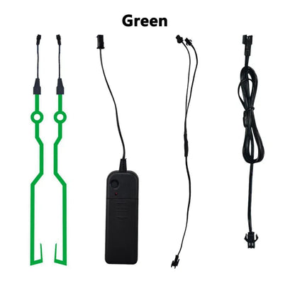 🔥🔥Motorcycle Helmet Light LED DIY Helmet LED Light Motorbike Reflective Strips
