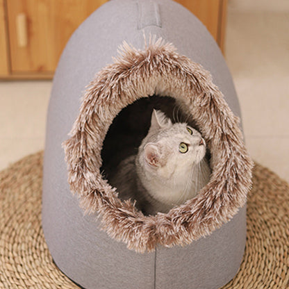 💥Hot sale 🐾Warm Pet Cave Bed