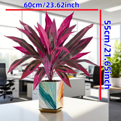🔥LAST DAY 49% OFF - Artificial Boston Fern & Dragon's Blood Tree Plants