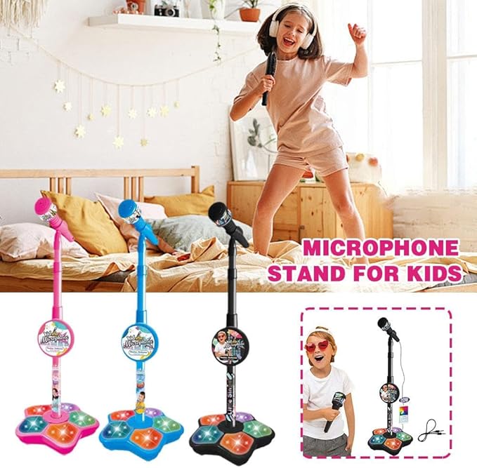 💥Microphone Toy, Karaoke Machine Toy with Light