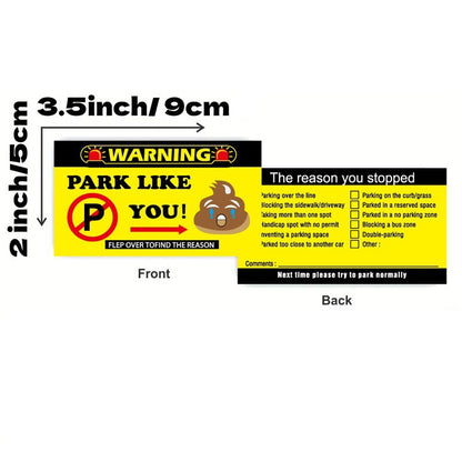 You Parked Like an Id10t Cards (100 cards)