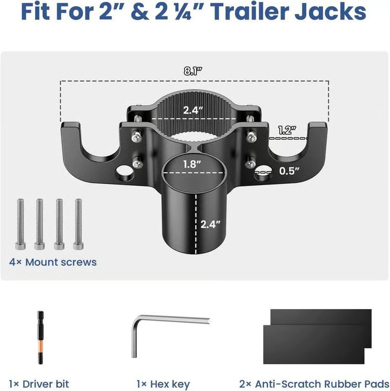 🔥Aluminum RV Towing Chain Organizer & 7-Way Plug Holder ( RV Camper Accessories )