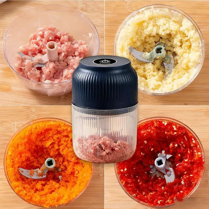 ✨ Ultimate Electric Garlic & Veggie Chopper – For Effortless, All-Day Food Prep! ⏱️🔪