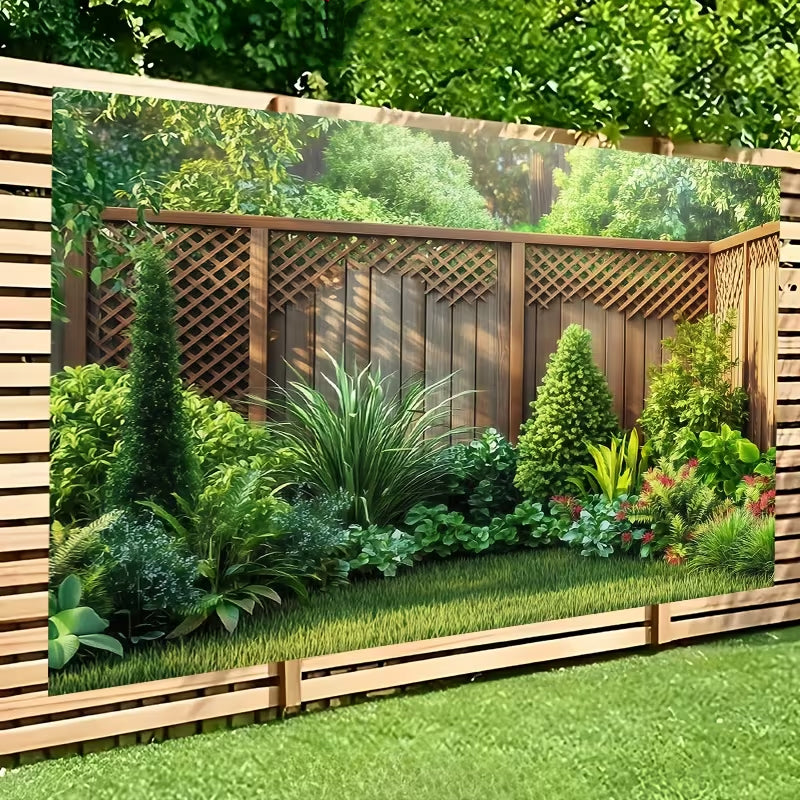 🌲🌸 Transform your backyard into an enchanted forest – one banner, endless beauty! ✨