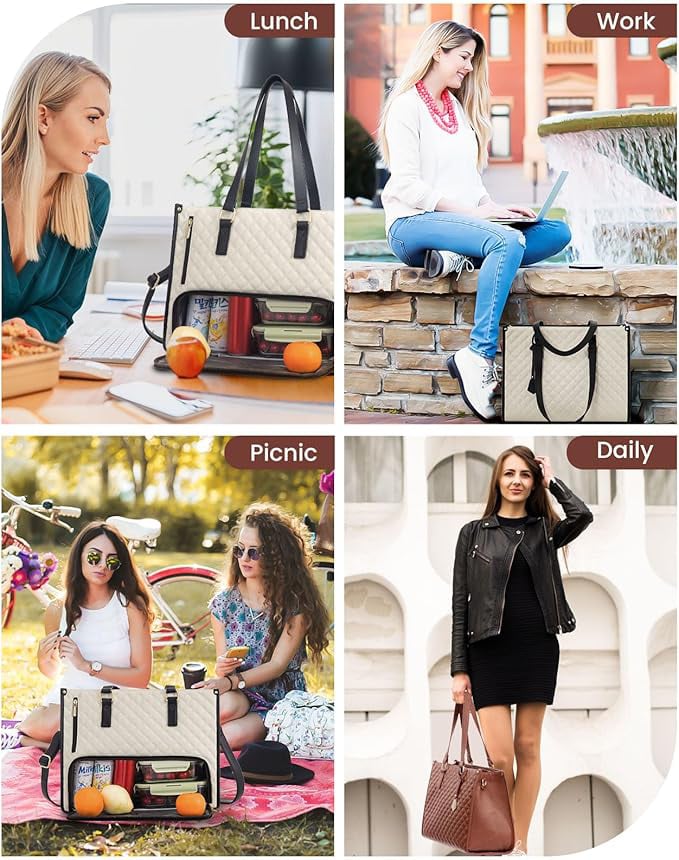 💼 The Ultimate 2-in-1 Tote Bag – Where Elegance Meets Functionality! 🍽️