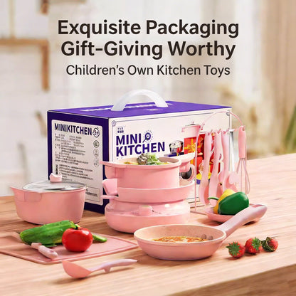 🍳 Kids Cooking Sets Real – Safe Mini Kitchen Set for Real Food Fun