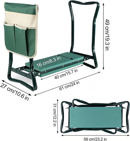 Upgraded Garden Kneeler and Seat with Soft Pad