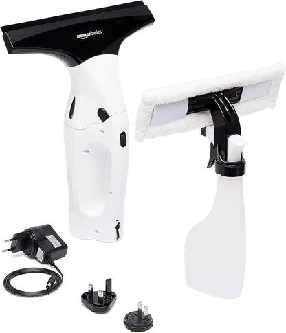 Cordless, rechargeable, automatic portable glass cleaner