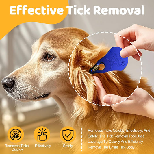 Tick Removal Tool - Safe, Portable & Durable Tick Remover for Humans & Pets