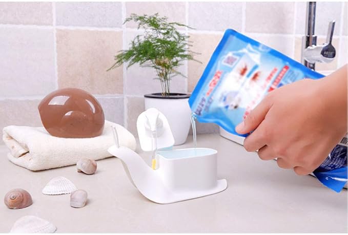 Creative snail-shaped hand sanitizer lotion is packaged in bottles