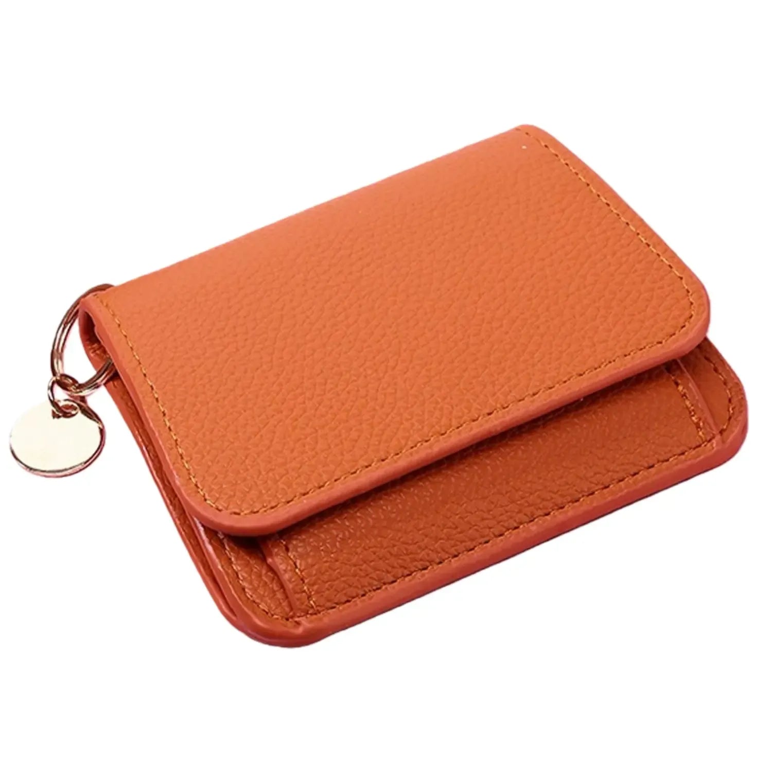 Women's Elegant Minimalist Short Slim Wallet All-match Trendy Mini 3 Bifold Purse RFID Blocking Card Holder Money Clip ID Window Compact Coin Purse Ideal Gift