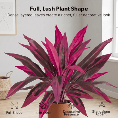🔥LAST DAY 49% OFF - Artificial Boston Fern & Dragon's Blood Tree Plants