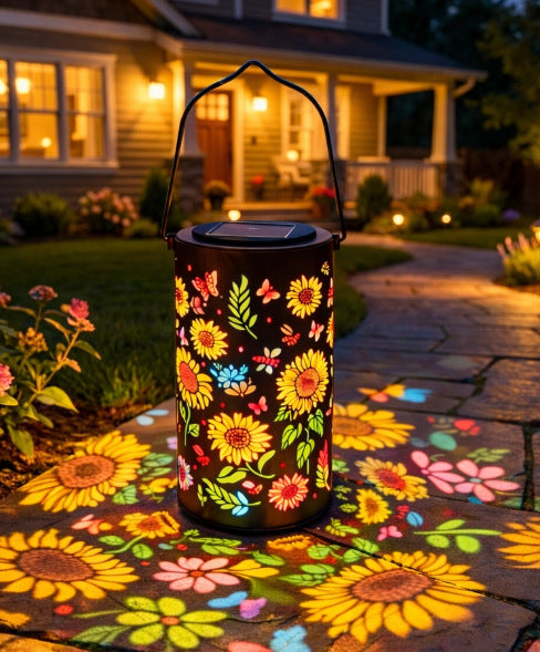 🔥🌞Colorful Sunflower Glow Solar Garden Lantern