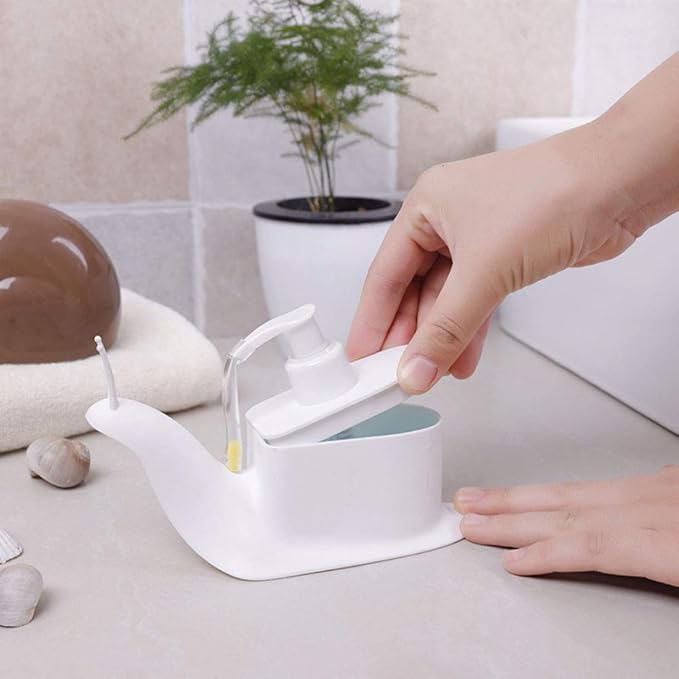 Creative snail-shaped hand sanitizer lotion is packaged in bottles