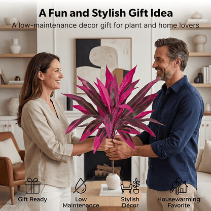 🔥LAST DAY 49% OFF - Artificial Boston Fern & Dragon's Blood Tree Plants