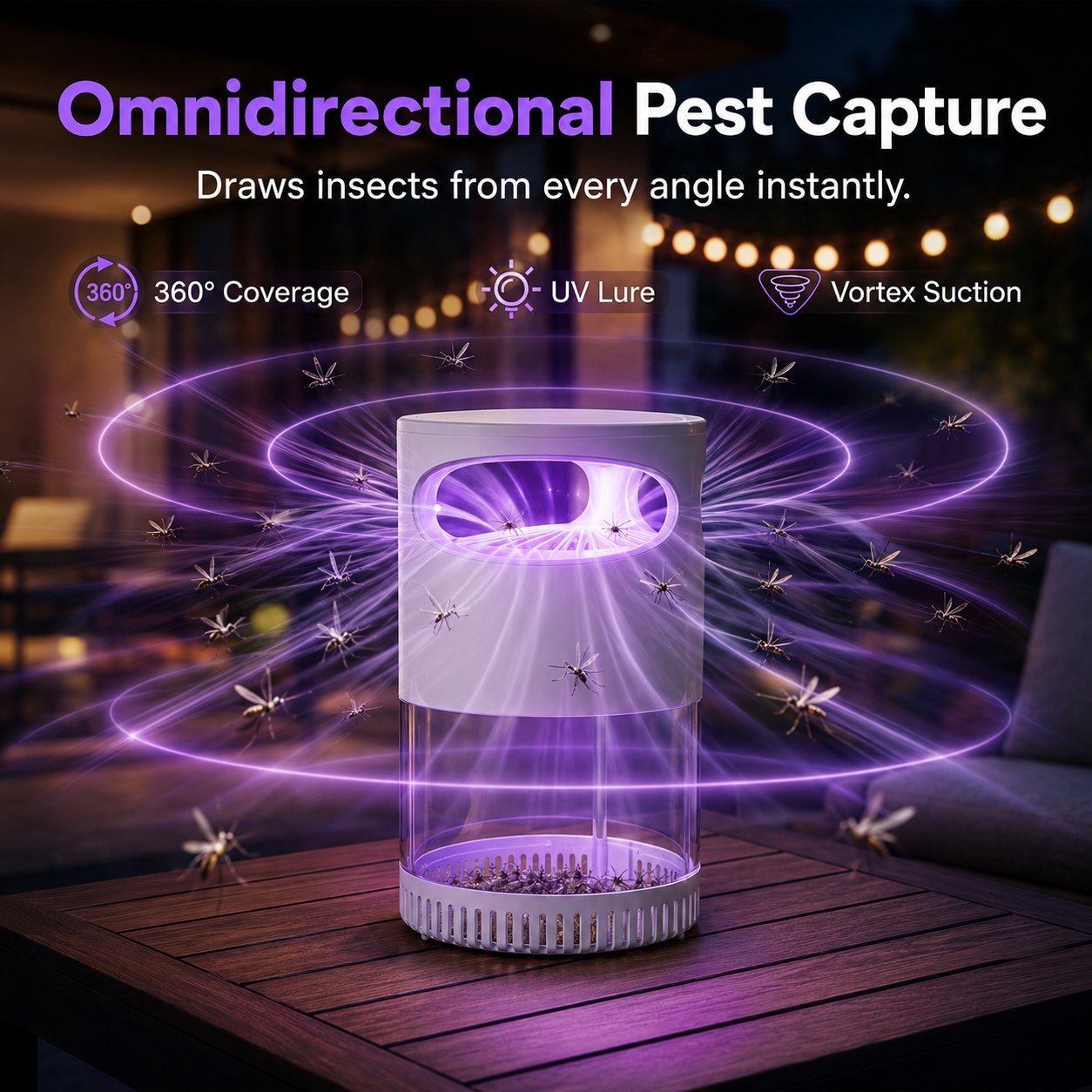 🌙SAVE 49% NOW🔥Quiet UV Mosquito Trap – Chemical-Free & Safe for Kids & Pets🦟