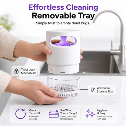 🌙SAVE 49% NOW🔥Quiet UV Mosquito Trap – Chemical-Free & Safe for Kids & Pets🦟