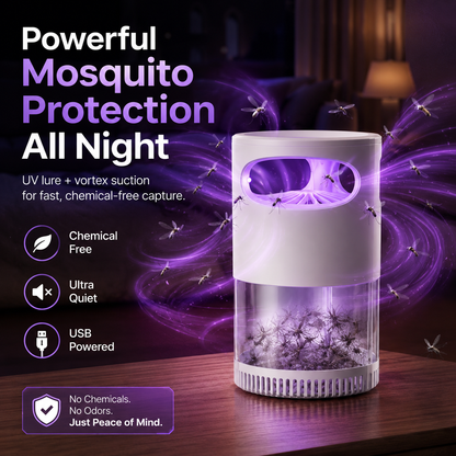 🌙SAVE 49% NOW🔥Quiet UV Mosquito Trap – Chemical-Free & Safe for Kids & Pets🦟