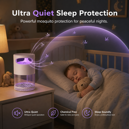 🌙SAVE 49% NOW🔥Quiet UV Mosquito Trap – Chemical-Free & Safe for Kids & Pets🦟