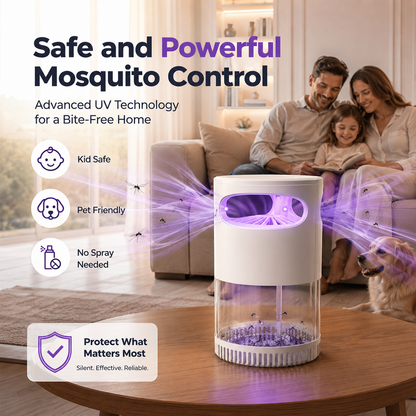 🌙SAVE 49% NOW🔥Quiet UV Mosquito Trap – Chemical-Free & Safe for Kids & Pets🦟