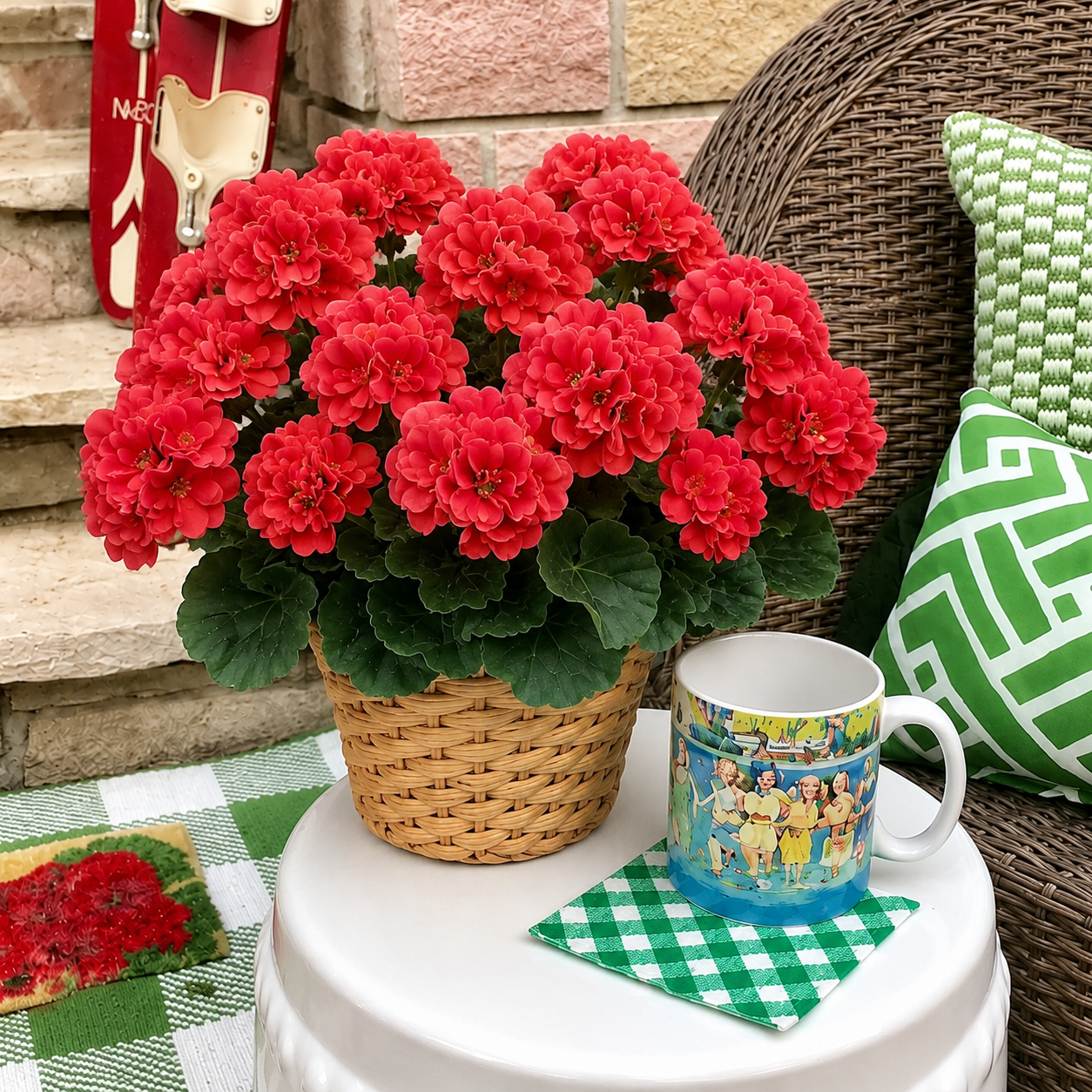 🔥LAST DAY 49% OFF - Artificial Geranium Flowers For Outdoors