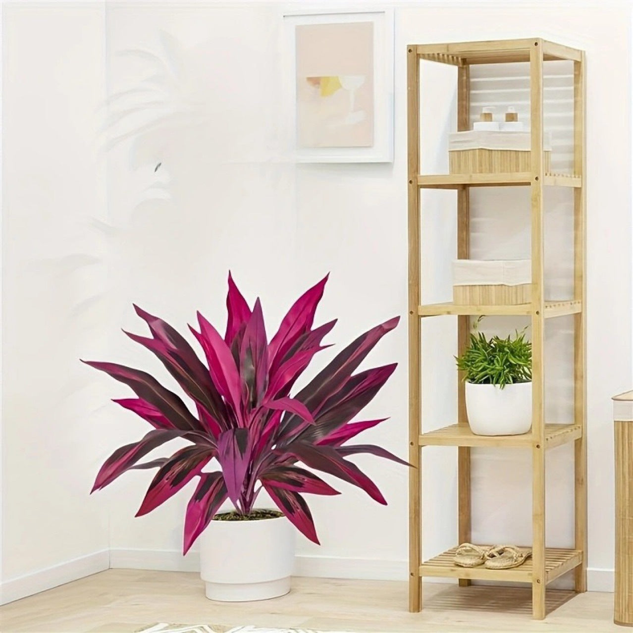 🔥LAST DAY 49% OFF - Artificial Boston Fern & Dragon's Blood Tree Plants