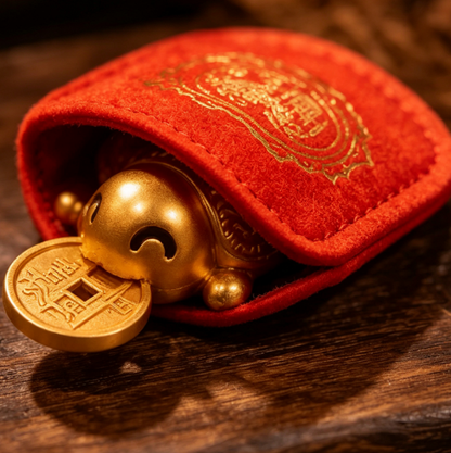 2026 Golden Turtle Charm – Bites onto Luck, Never Lets Go