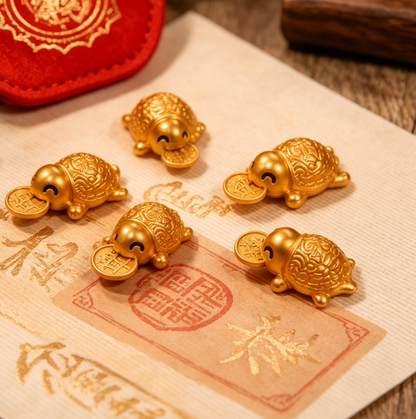 2026 Golden Turtle Charm – Bites onto Luck, Never Lets Go