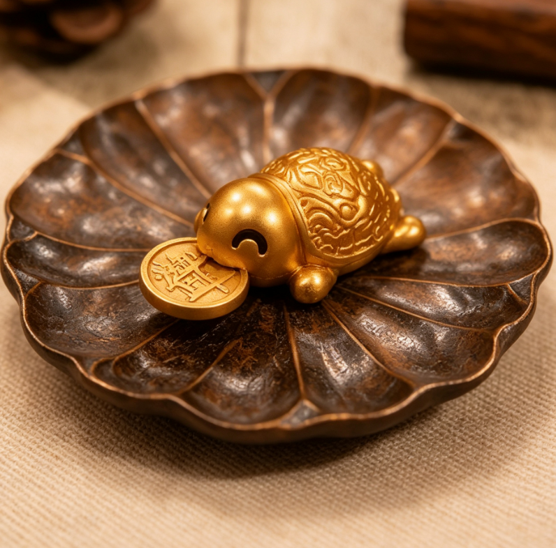 2026 Golden Turtle Charm – Bites onto Luck, Never Lets Go