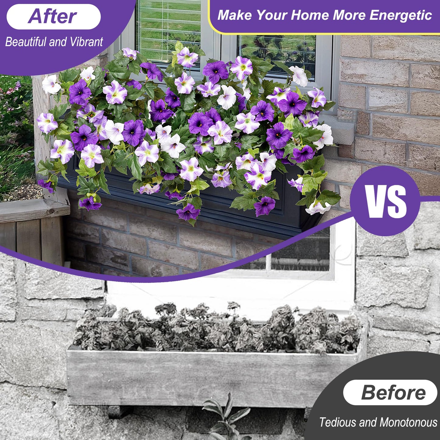 🔥Hot Sale 49% OFF🔥 Spring Faux Petunias – UV Resistant, No Fade, Long-Lasting