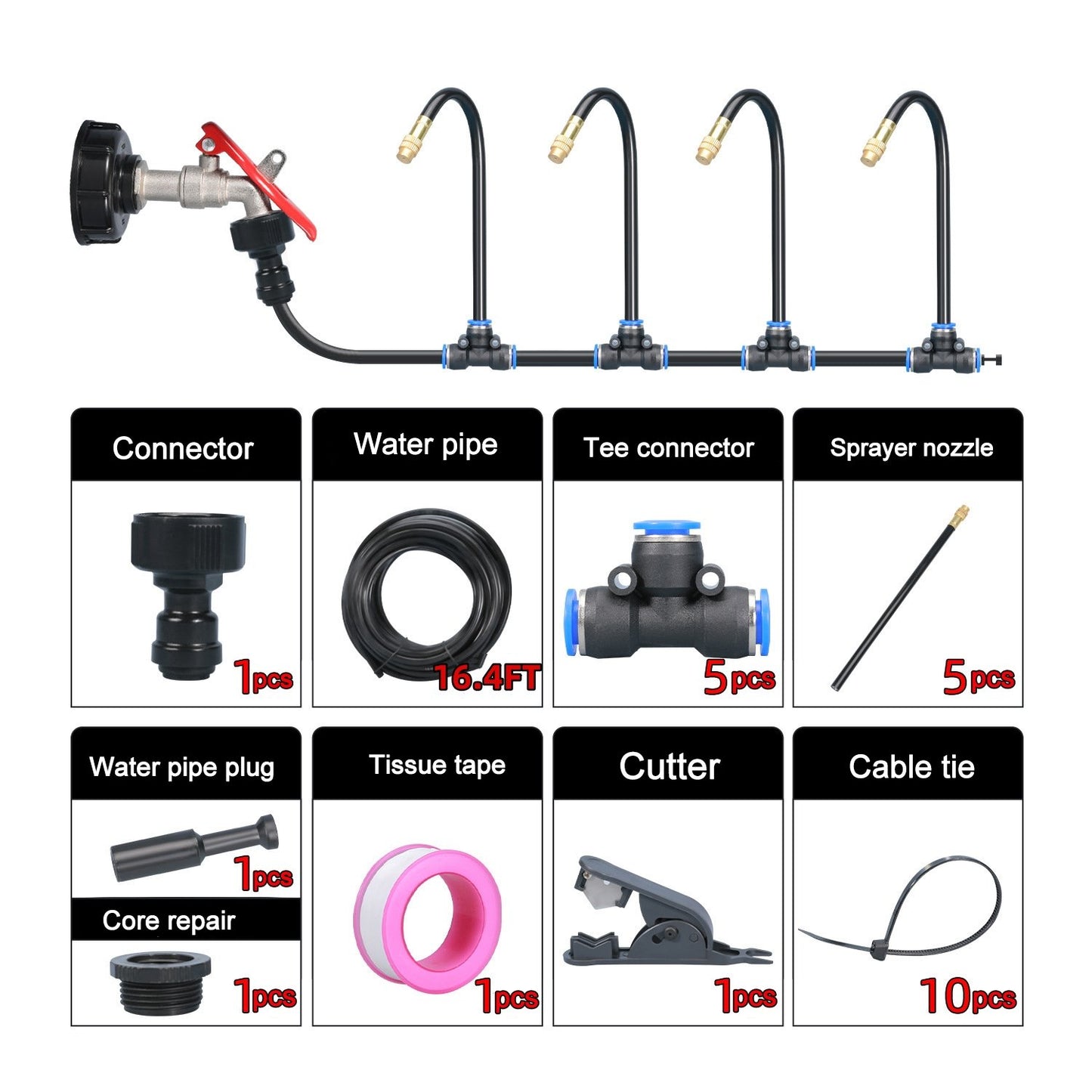 🔥Last Day 49% OFF🚿360° Curved Garden Automatic Irrigation System