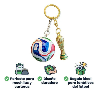 Soccer Ball Keychain And World Cup 2026 Trophy Trionda
