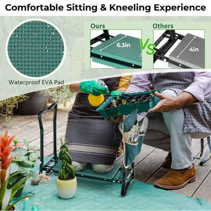 Upgraded Garden Kneeler and Seat with Soft Pad