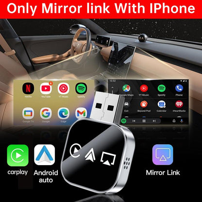 🔥2026 Upgrade 3 in 1 Wireless Carplay Mirror Link Adapter