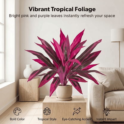 🔥LAST DAY 49% OFF - Artificial Boston Fern & Dragon's Blood Tree Plants
